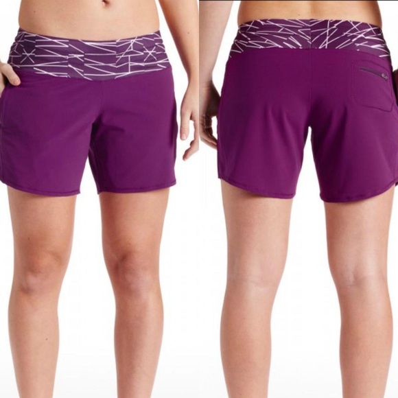 oiselle Shorts Oiselle Roga Purple Running Shorts Womens Size 6 Drawstring Technical Liner